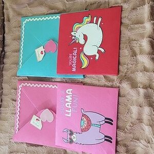 LLana, Unicorn & 2 matching Colored Felt Folders